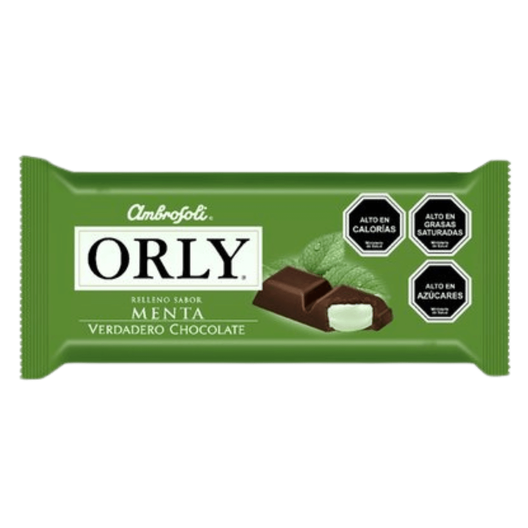 Chocolate Relleno Sabor Menta 115g Orly AyF Market Papudo