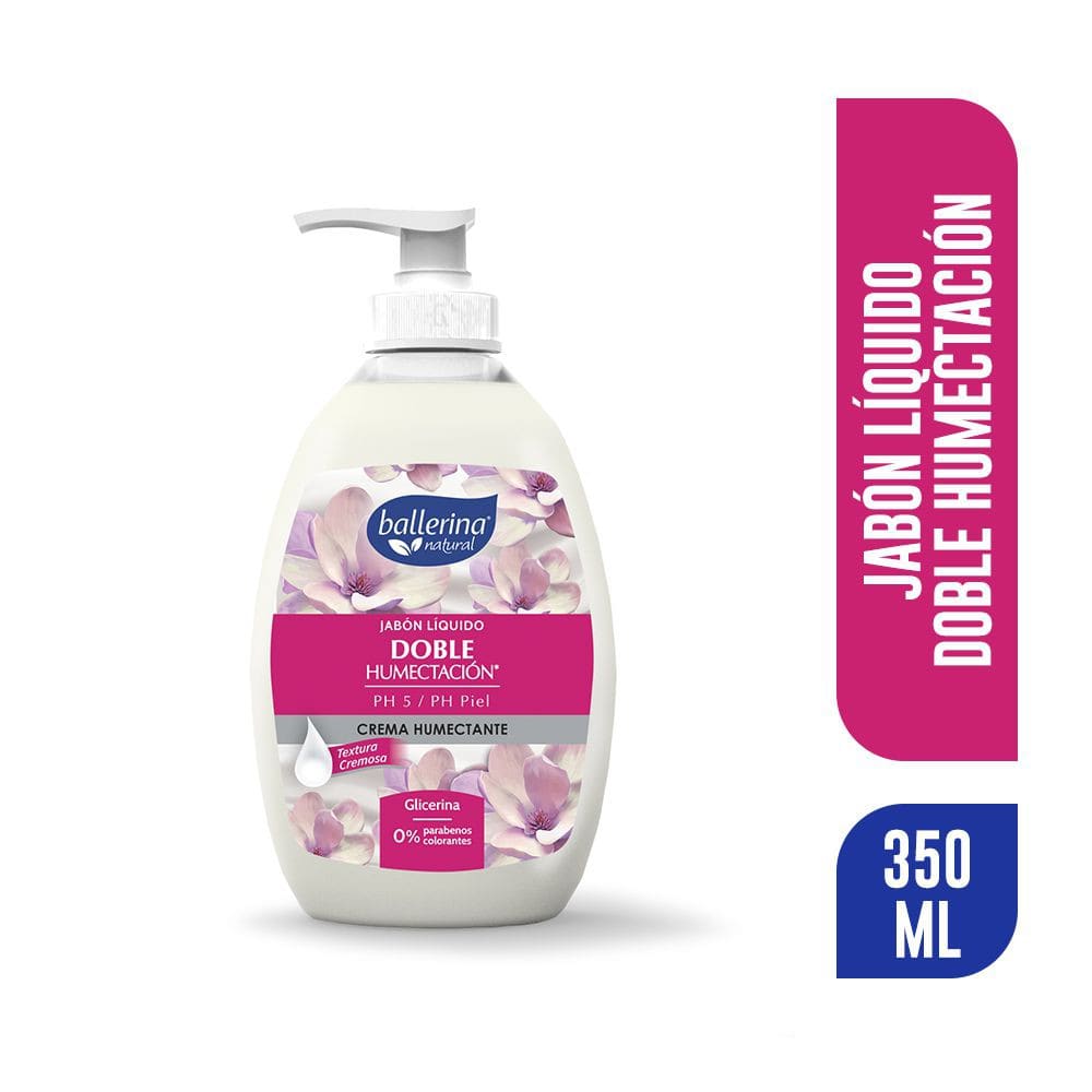 Jabon Liquido Doble Humectacion 350 Ml Ballerina Ayf Market Papudo 8292